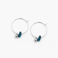 Blue Stone Minimal Earrings