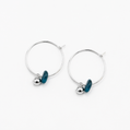 Blue Stone Minimal Earrings