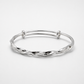 Classic Elegant Silver-Tone Bracelet
