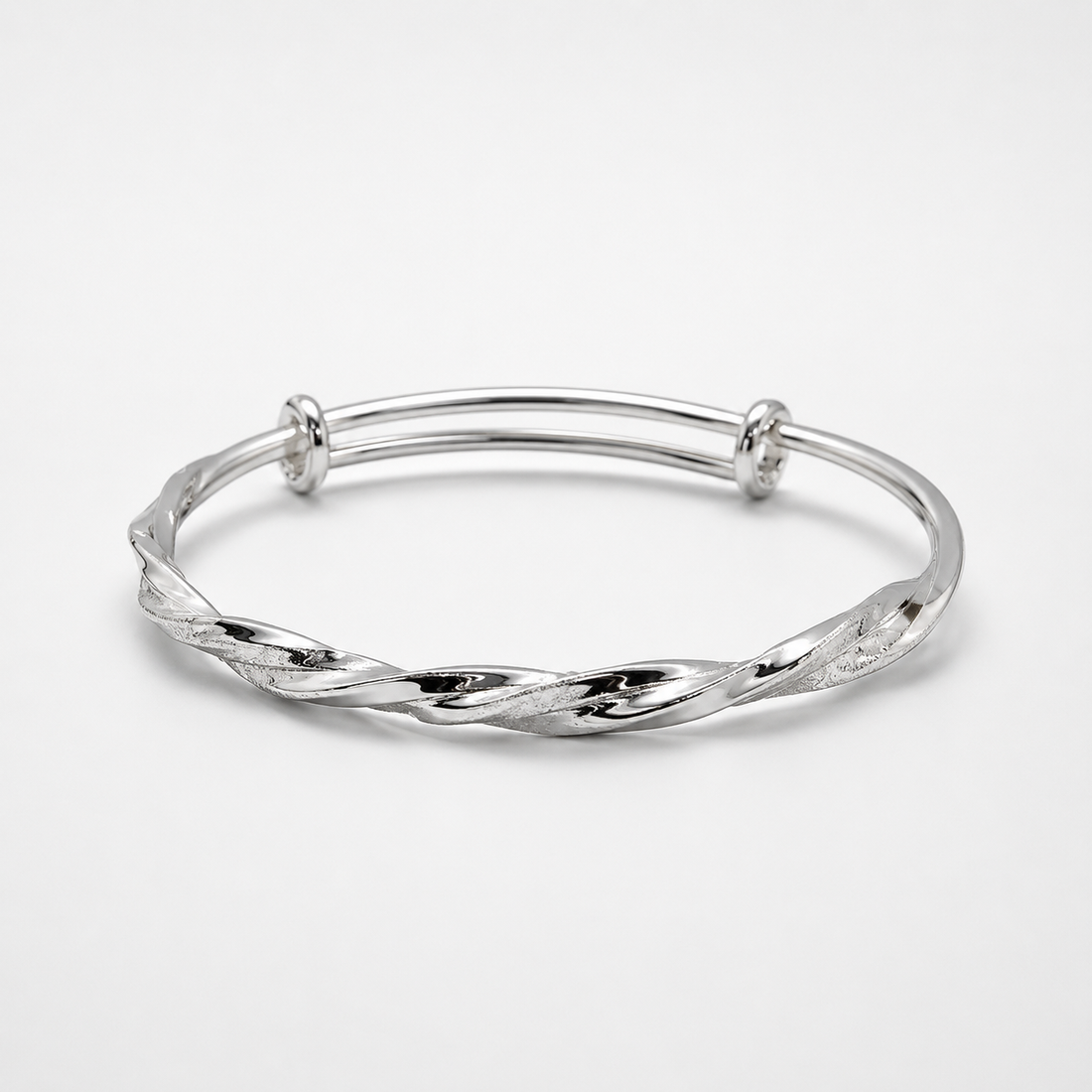Classic Elegant Silver-Tone Bracelet