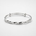Classic Elegant Silver-Tone Bracelet