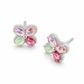 Pastel Bloom Multicolor Floral Stud Earrings