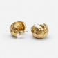 Silver Needle Gold-Tone Braided Earrings