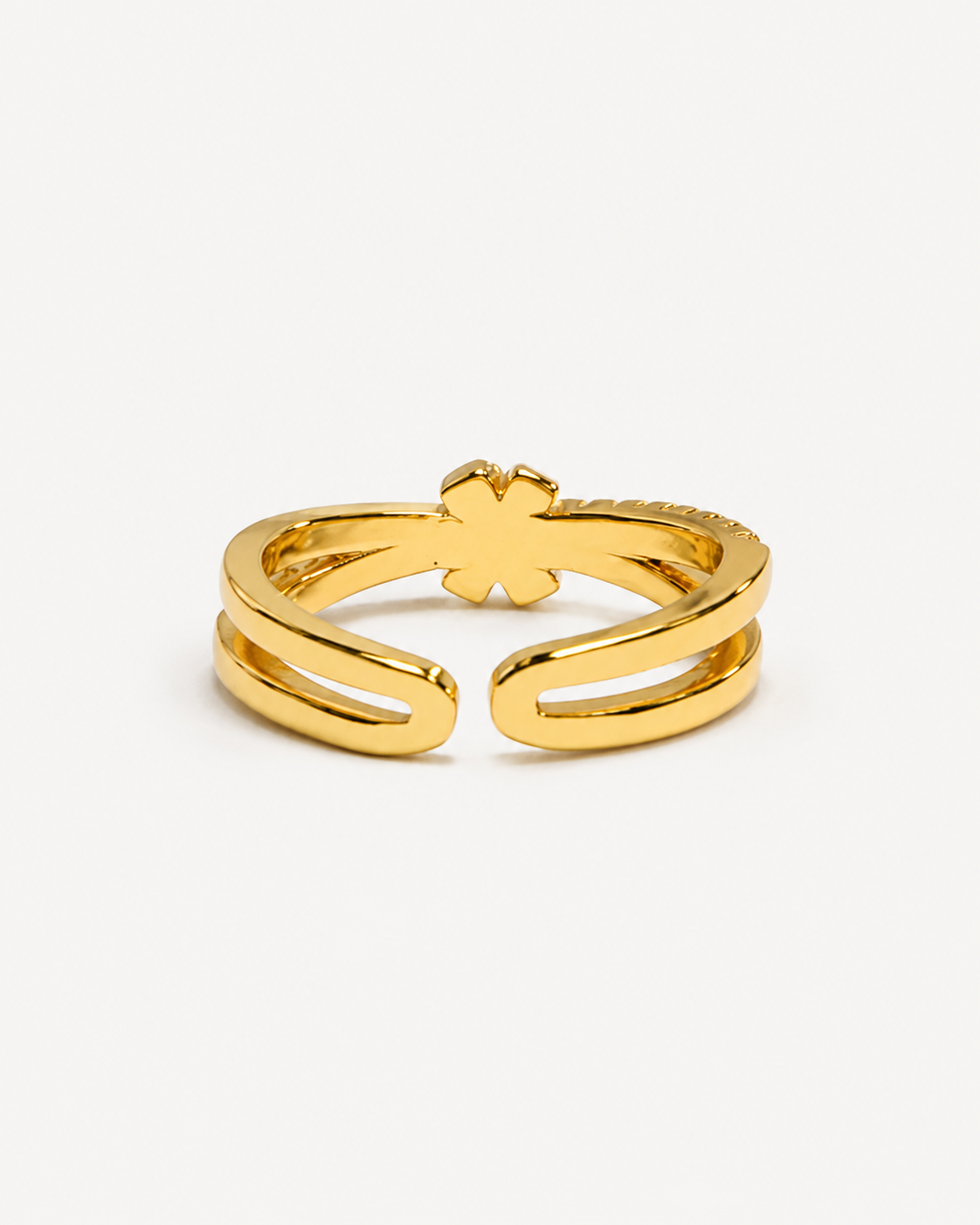 White Mother-Of-Pearl Enamel Ring