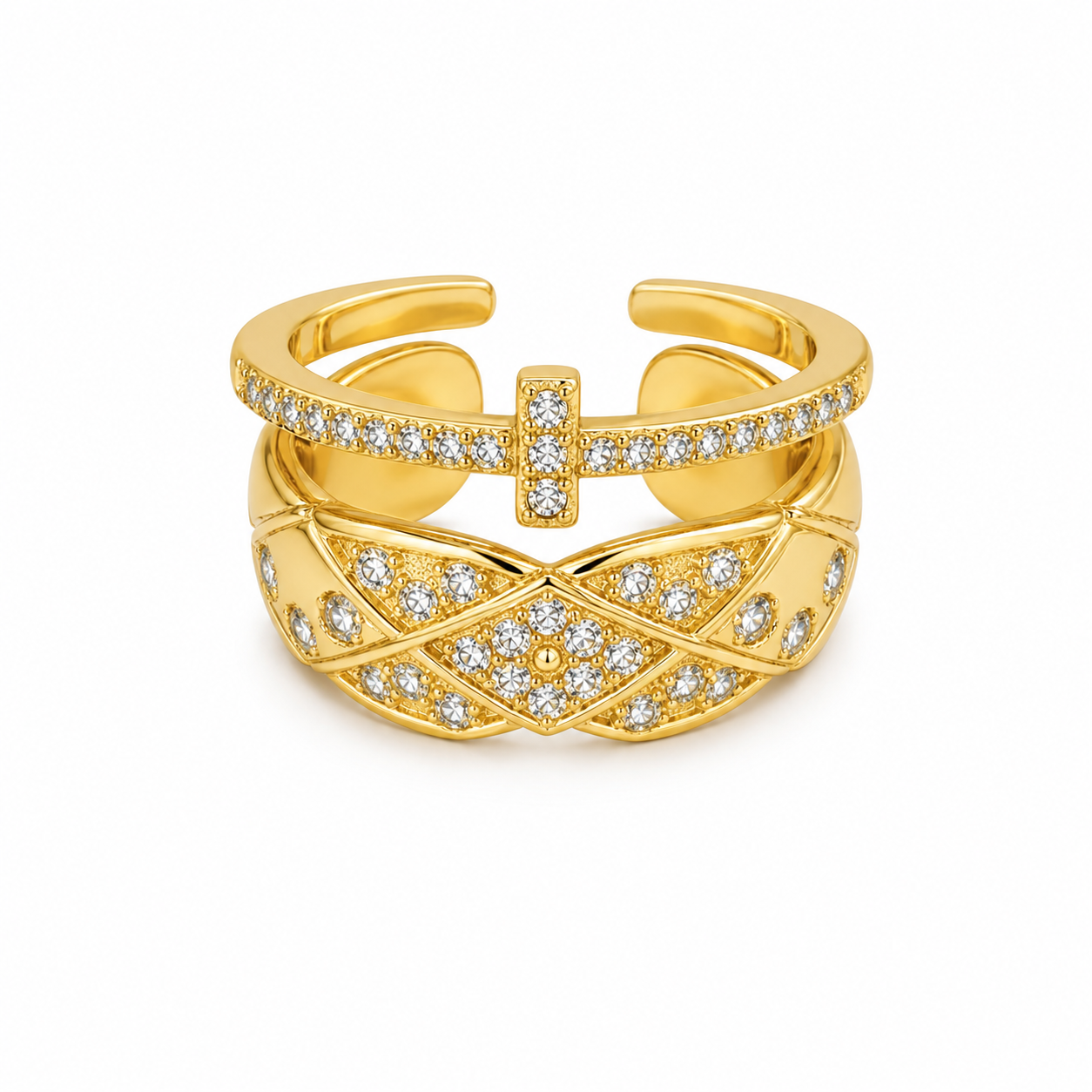 Elegant Cross Rings