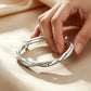 Classic Elegant Silver-Tone Bracelet
