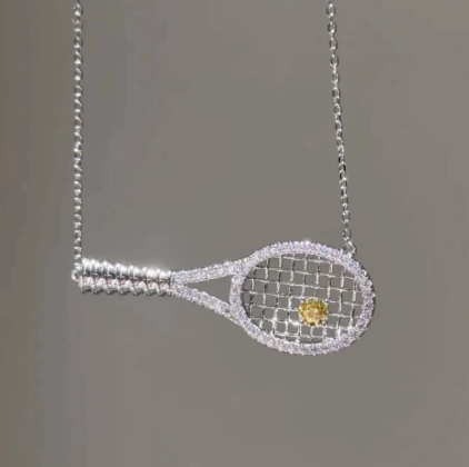 Tennis Racket Necklace
